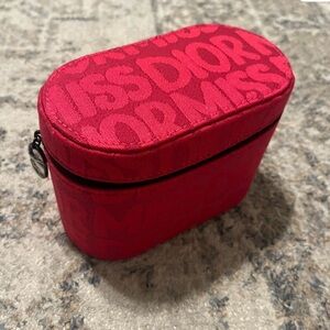 Dior Red Logo Cosmetic Case